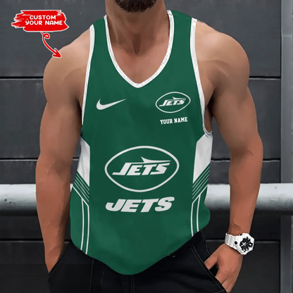 [SPECIAL OFFER] NEW CUSTOMIZED NFL25 NYJ NEW YORK JETS UNISEX TANK TOP