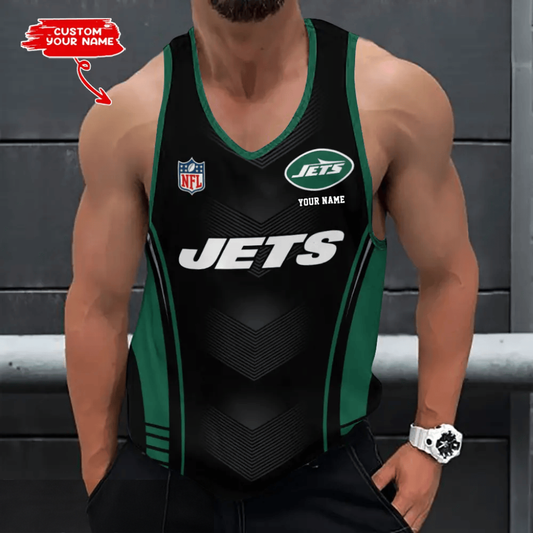[SPECIAL OFFER] NEW CUSTOMIZED NFL25 NYJ NEW YORK JETS UNISEX TANK TOP