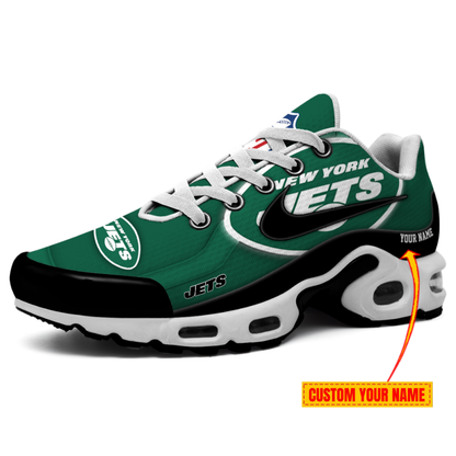 LIMITED EDITION - NEW CUSTOMIZED NFL25 NYJ NEW YORK JETS AIR MAX PLUS SNEAKERS