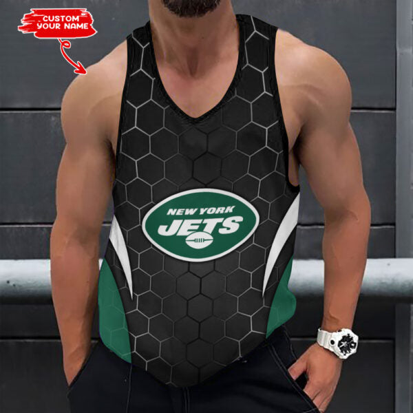 [SPECIAL OFFER] NEW CUSTOMIZED NFL25 NYJ NEW YORK JETS UNISEX TANK TOP