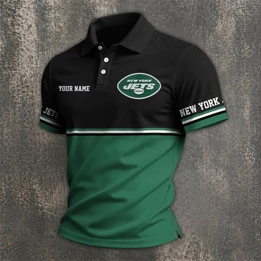 [SPECIAL OFFER] NEW CUSTOMIZED NFL25 NYJ NEW YORK JETS POLO SHIRT