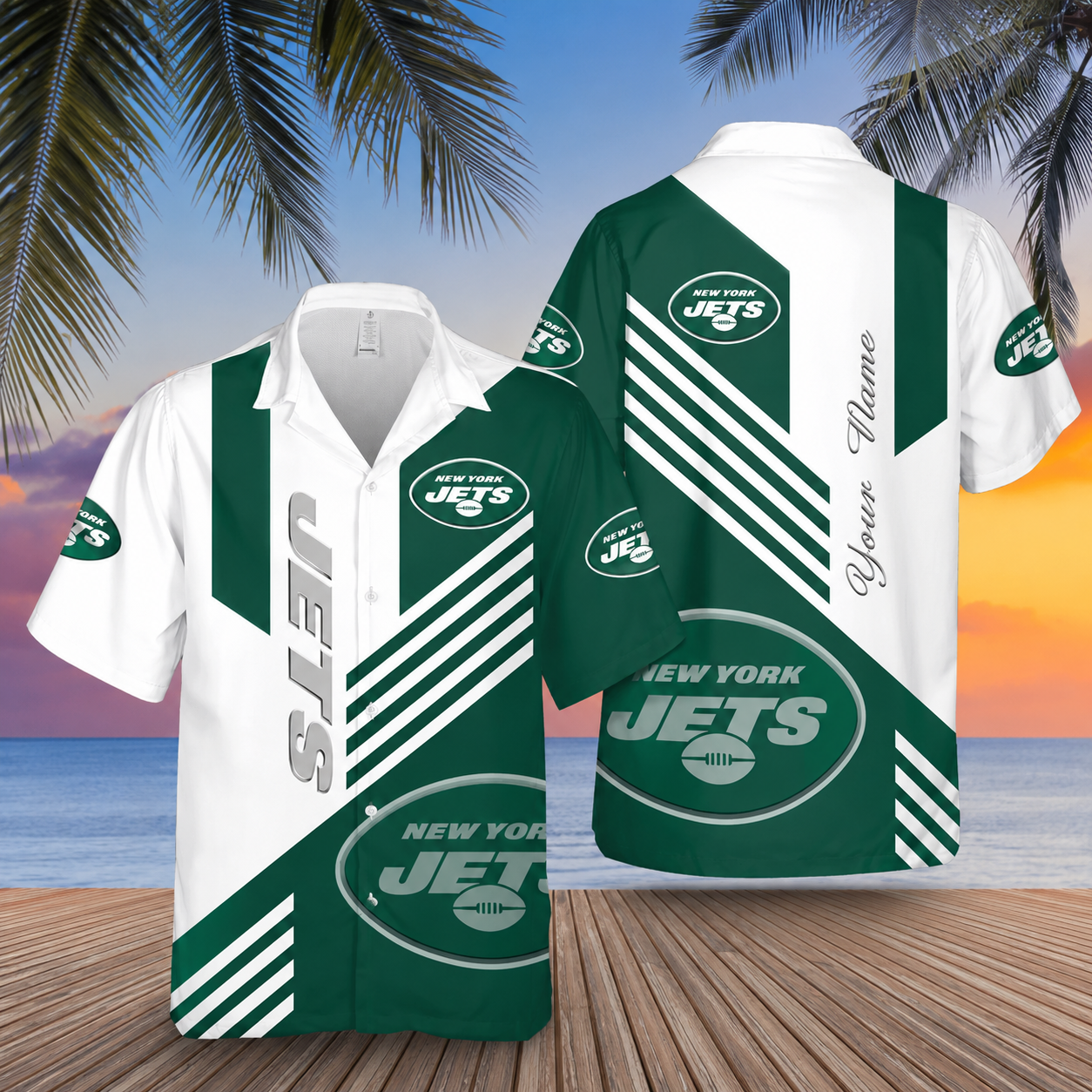 [SPECIAL OFFER] NEW CUSTOMIZED NFL25 NYJ NEW YORK JETS UNISEX HAWAIIAN SHIRT