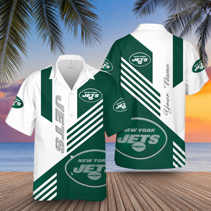 [SPECIAL OFFER] NEW CUSTOMIZED NFL25 NYJ NEW YORK JETS UNISEX HAWAIIAN SHIRT