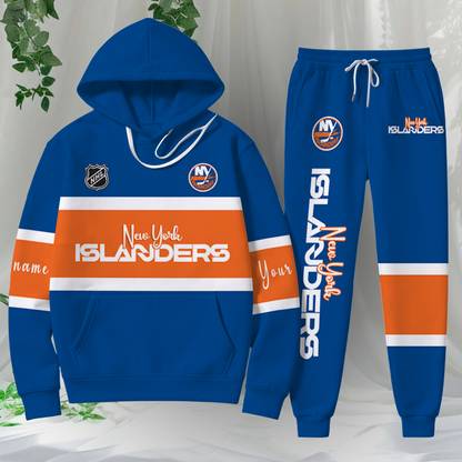 LIMITED EDITION - NEW CUSTOMIZED NHL25 NYI NEW YORK ISLANDERS HOODIE & SWEATPANTS SET