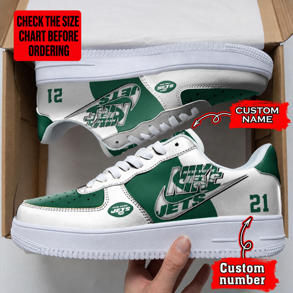 [SPECIAL OFFER] NEW CUSTOMIZED NFL25 NYJ NEW YORK JETS AF1 SHOES