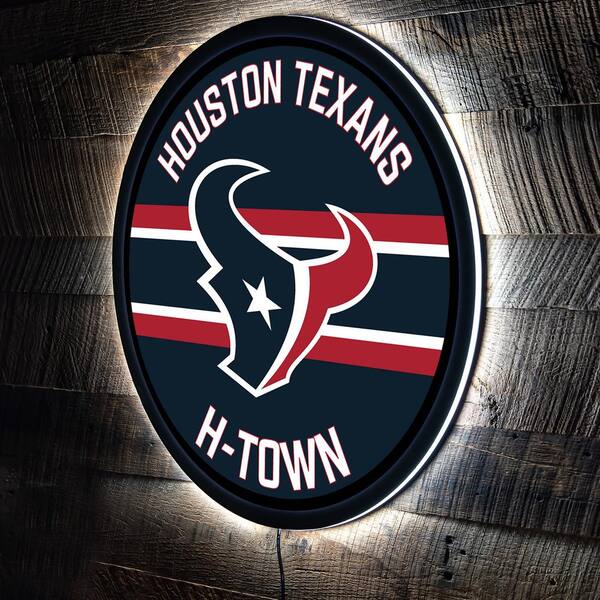 LIMITED EDITION - NEW PREMIUM NFL15 HTT HOUSTON TEXANS LED LIGHT WALL DECOR