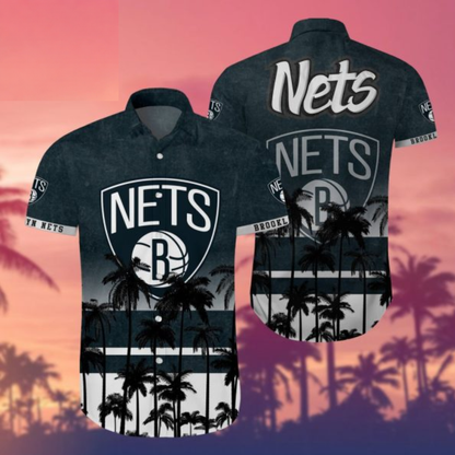 LIMITED EDITION - NEW CUSTOMIZED NBA25 BNE BROOKLYN NETS UNISEX HAWAIIAN SHIRT