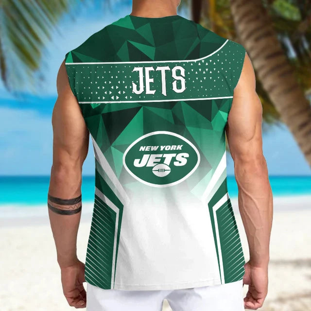 LIMITED EDITION - NEW CUSTOMIZED NFL25 NYJ NEW YORK JETS MEN'S GYM SHIRT