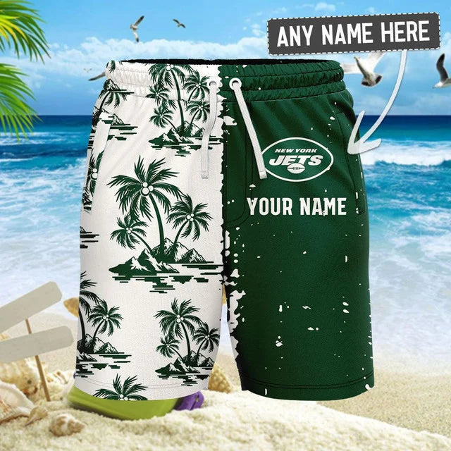 LIMITED EDITION - NEW CUSTOMIZED NFL25 NYJ NEW YORK JETS UNISEX HAWAIIAN SHIRT & SHORTS SET