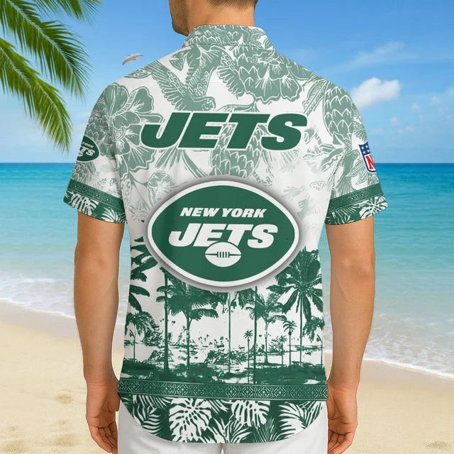 LIMITED EDITION - NEW CUSTOMIZED NFL25 NYJ NEW YORK JETS UNISEX HAWAIIAN SHIRT