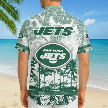 LIMITED EDITION - NEW CUSTOMIZED NFL25 NYJ NEW YORK JETS UNISEX HAWAIIAN SHIRT