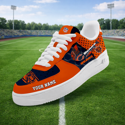 LIMITED EDITION - NEW CUSTOMIZED NFL26 CCB CHICAGO BEARS AF1 SNEAKERS