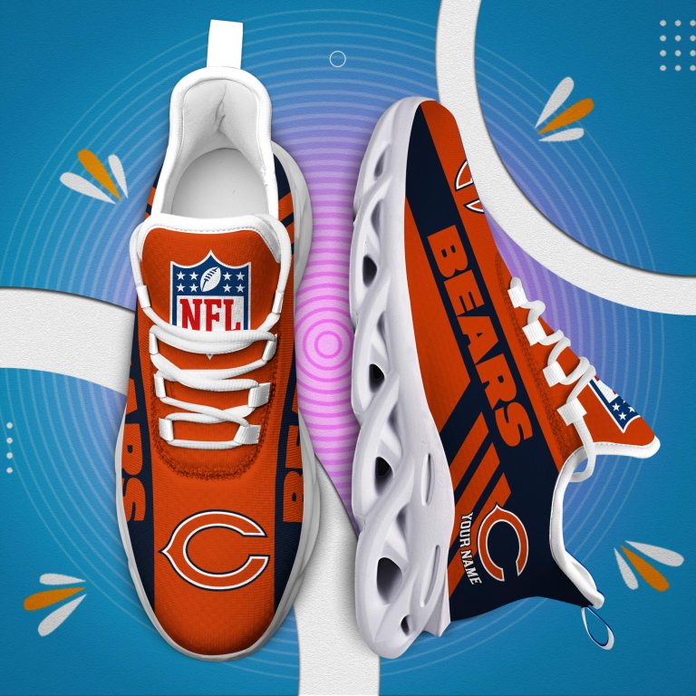LIMITED EDITION - NEW CUSTOMIZED NFL26 CCB CHICAGO BEARS UNISEX MAX SOUL SHOES