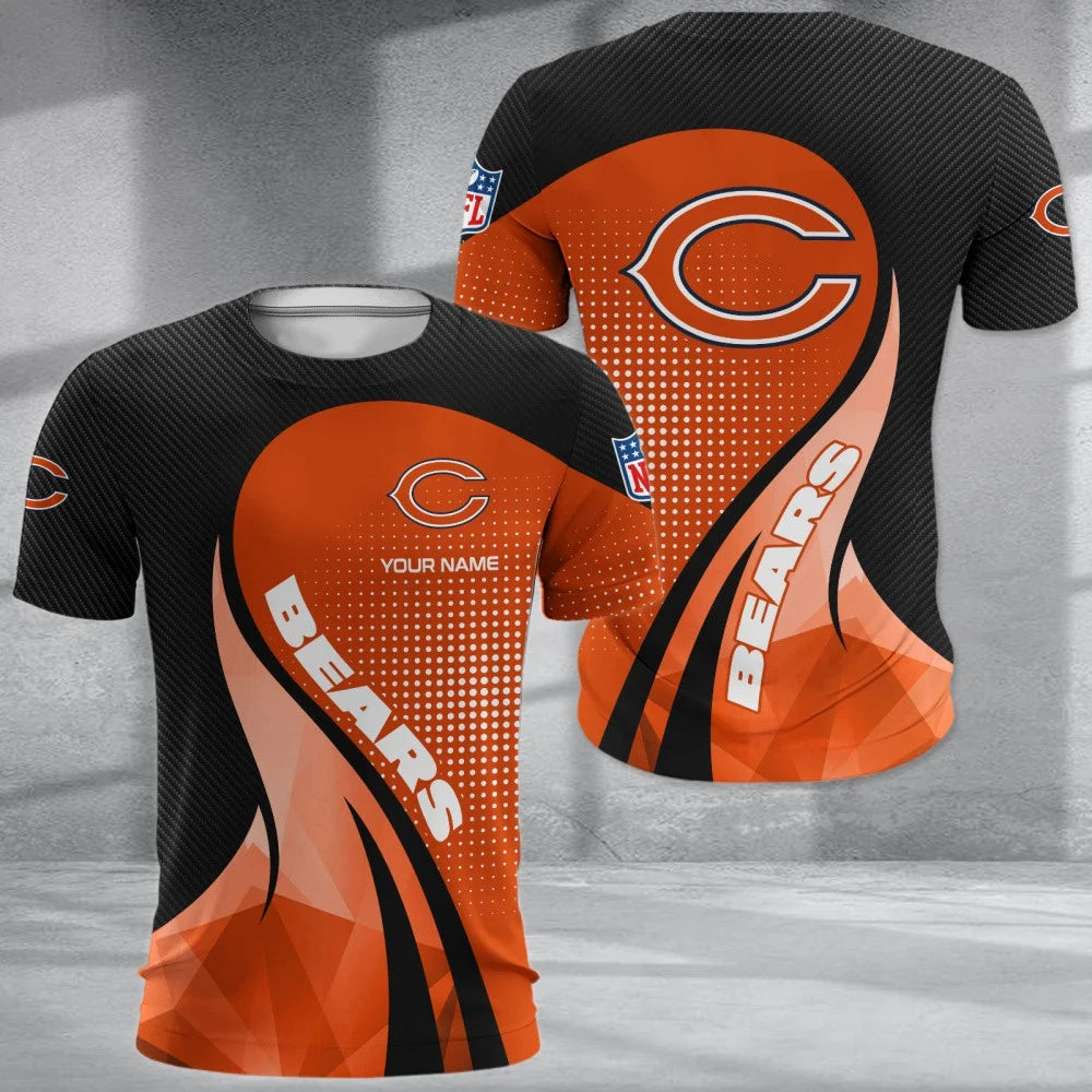LIMITED EDITION - NEW CUSTOMIZED NFL26 CCB CHICAGO BEARS POLO, T-SHIRT & SHORT PANTS SET
