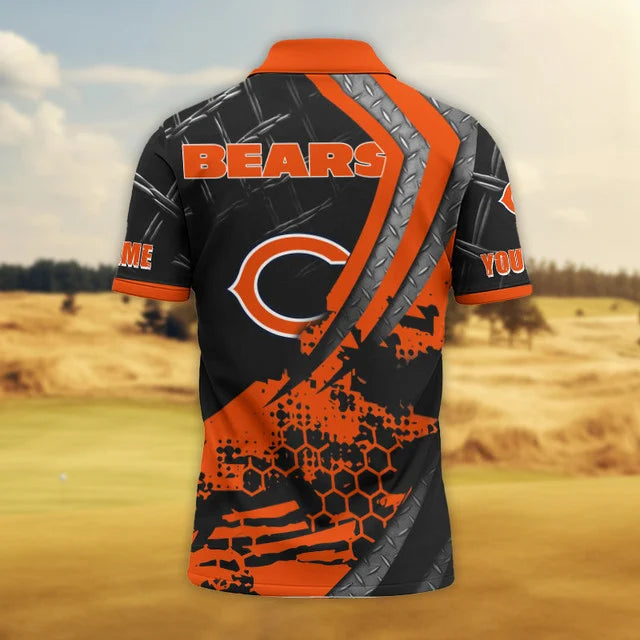 LIMITED EDITION - NEW CUSTOMIZED NFL26 CCB CHICAGO BEARS POLO SHIRT