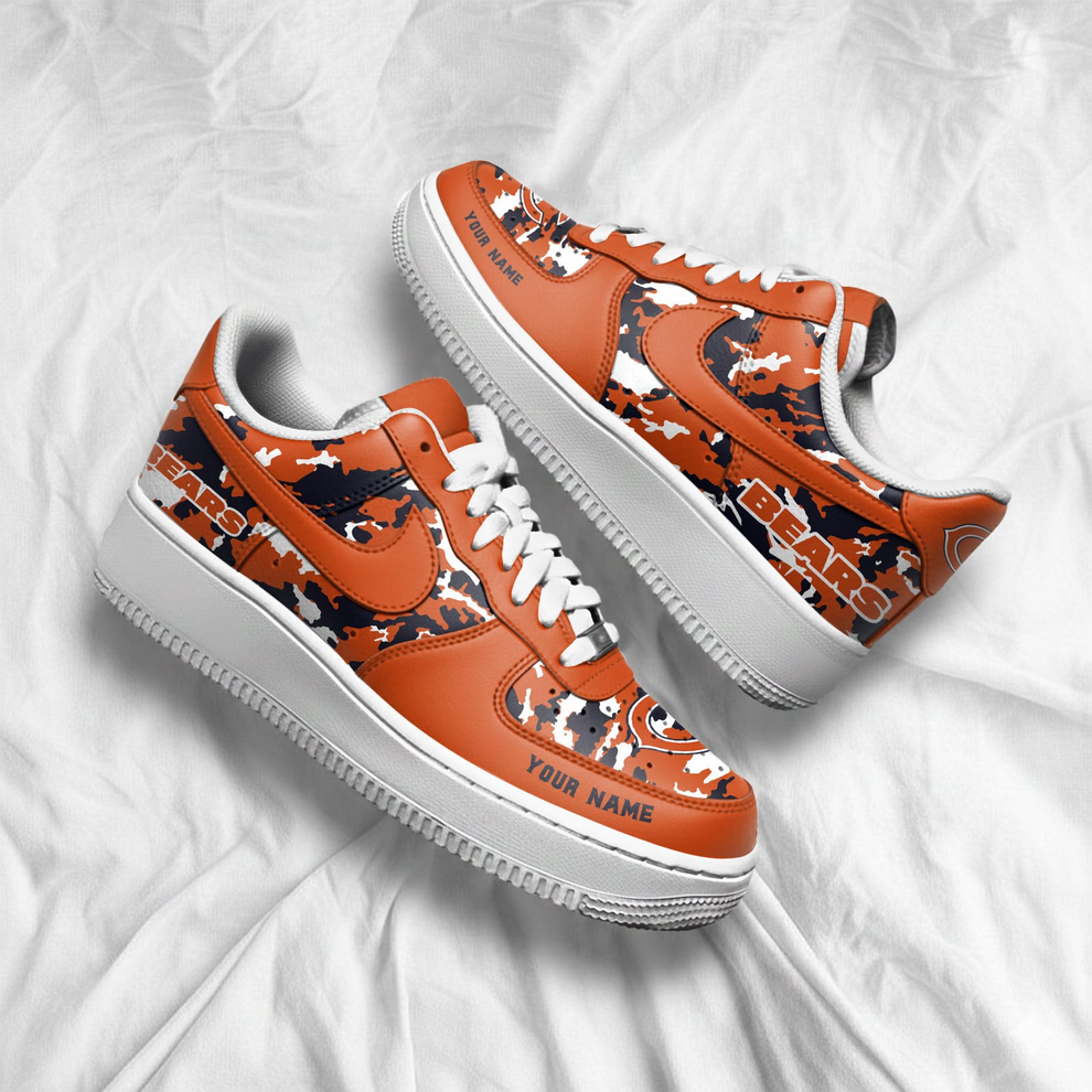 LIMITED EDITION - NEW CUSTOMIZED NFL26 CCB CHICAGO BEARS AF1 SNEAKERS