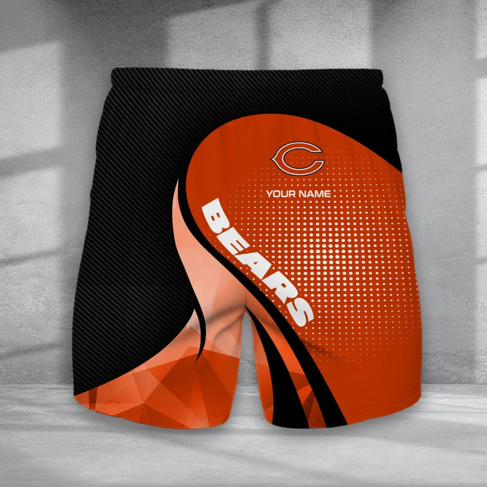 LIMITED EDITION - NEW CUSTOMIZED NFL26 CCB CHICAGO BEARS POLO, T-SHIRT & SHORT PANTS SET