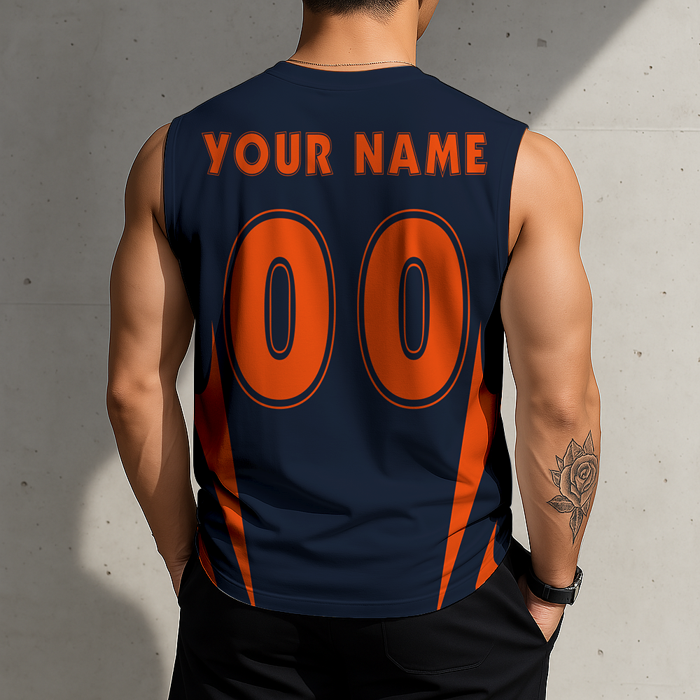 LIMITED EDITION - NEW CUSTOMIZED NFL26 CCB CHICAGO BEARS MEN'S GYM SHIRT