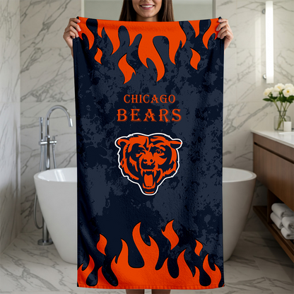 LIMITED EDITION - NEW CUSTOMIZED NFL26 CCB CHICAGO BEARS BEACH TOWEL FOR FAN