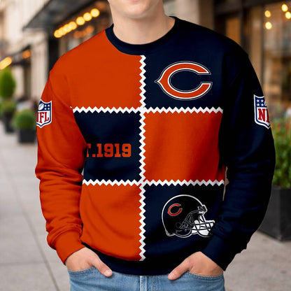 LIMITED EDITION - NEW CUSTOMIZED NFL26 CCB CHICAGO BEARS UNISEX T-SHIRT, POLO, HOODIE & JACKETS