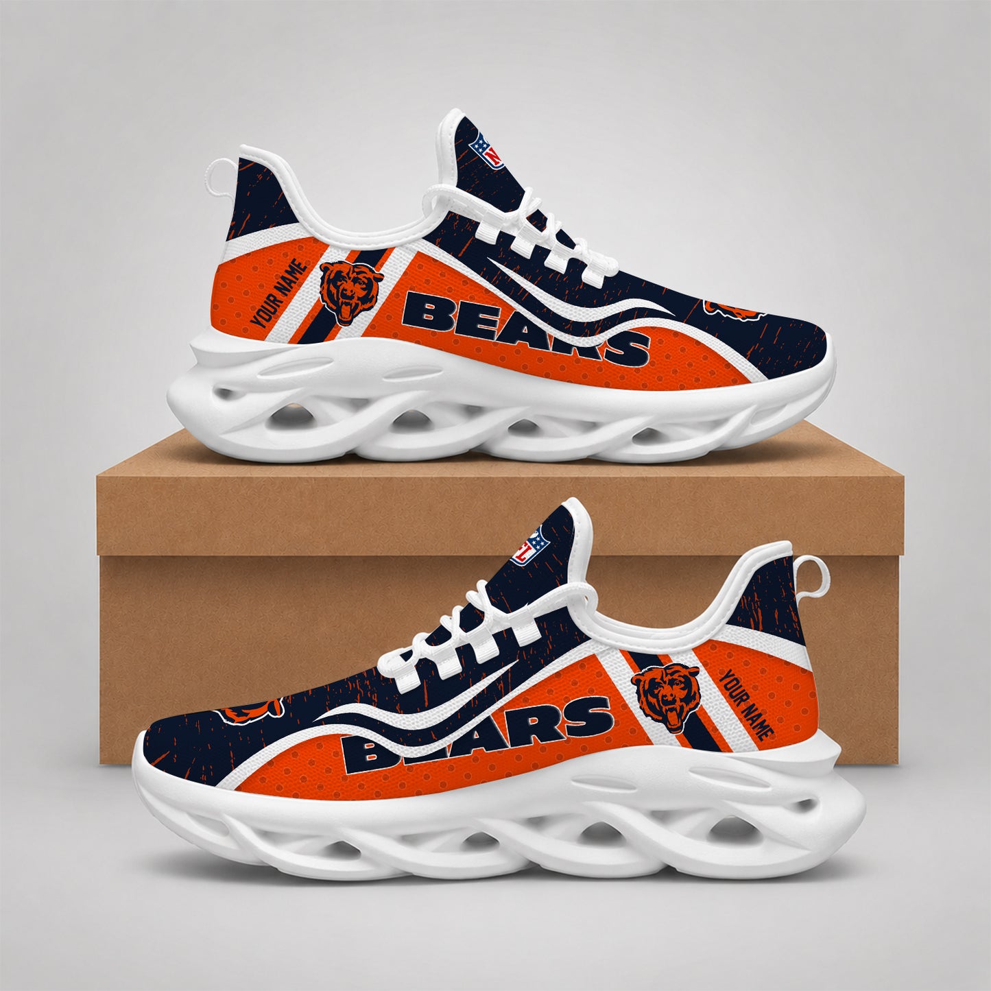 SPECIAL EDITION - NEW CUSTOMIZED NFL26 CCB CHICAGO BEARS MAX SOUL SHOES