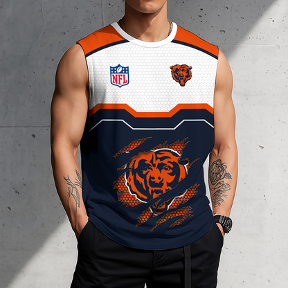 LIMITED EDITION - NEW CUSTOMIZED NFL26 CCB CHICAGO BEARS MEN'S GYM SHIRT