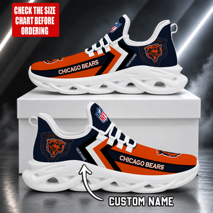 LIMITED EDITION - NEW CUSTOMIZED NFL26 CCB CHICAGO BEARS UNISEX MAX SOUL SHOES