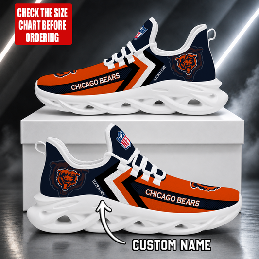 LIMITED EDITION - NEW CUSTOMIZED NFL26 CCB CHICAGO BEARS UNISEX MAX SOUL SHOES