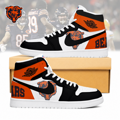 LIMITED EDITION - NEW CUSTOMIZED NFL26 CCB CHICAGO BEARS AIR JORDAN SNEAKERS