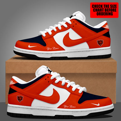 [SPECIAL OFFER] NEW CUSTOMIZED NFL26 CCB CHICAGO BEARS DUNK LOW SHOES