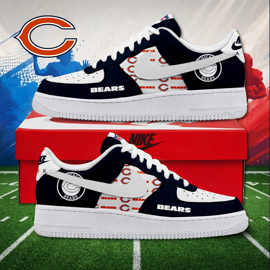 MEGA SALE - NEW CUSTOMIZED NFL26 CCB CHICAGO BEARS AF1 SNEAKERS
