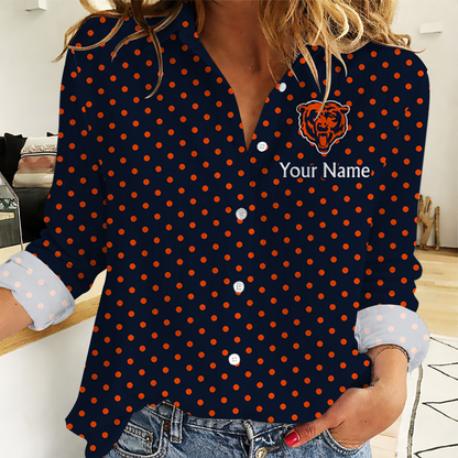 LIMITED EDITION - NEW CUSTOMIZED NFL26 CCB CHICAGO BEARS WOMEN CASUAL SHIRT