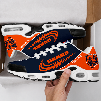 LIMITED EDITION - NEW CUSTOMIZED NFL26 CCB CHICAGO BEARS AIR MAX PLUS SNEAKERS