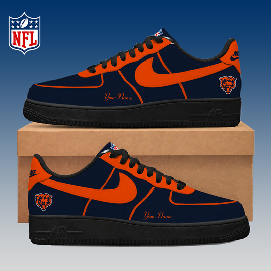 LIMITED EDITION - NEW CUSTOMIZED NFL26 CCB CHICAGO BEARS AF1 SNEAKERS