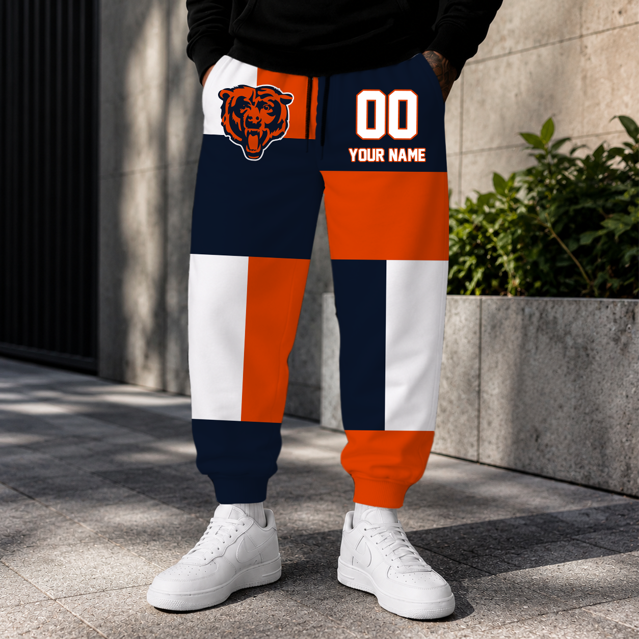 LIMITED EDITION - NEW CUSTOMIZED NFL26 CCB CHICAGO BEARS SWEATPANTS