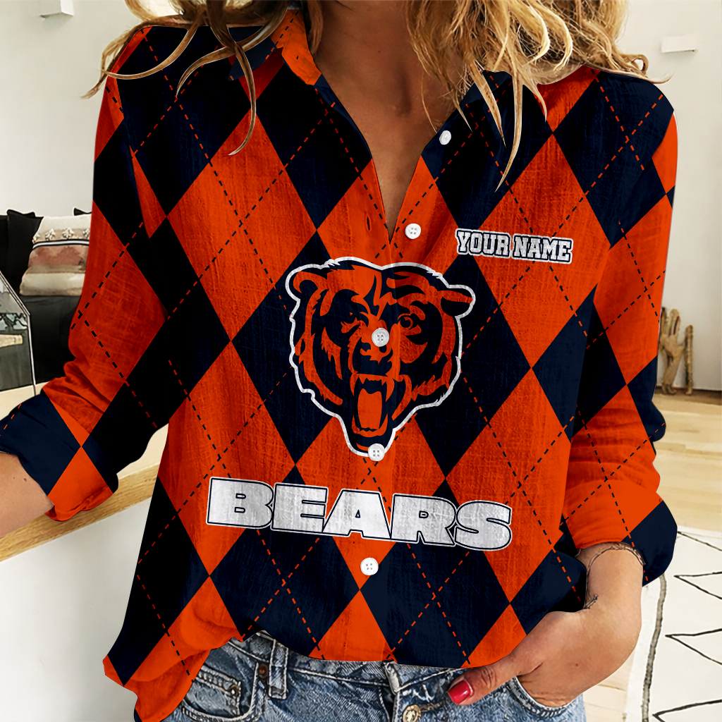 LIMITED EDITION - NEW CUSTOMIZED NFL26 CCB CHICAGO BEARS WOMEN CASUAL SHIRT FOR FAN