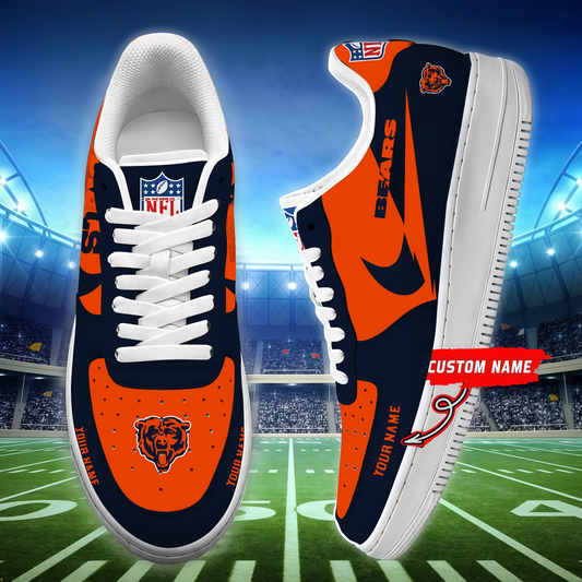 [SPECIAL OFFER] NEW CUSTOMIZED NFL26 CCB CHICAGO BEARS AF1 SNEAKERS