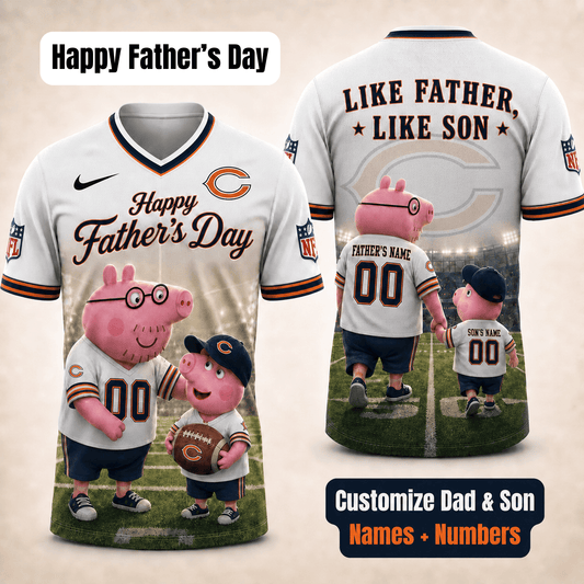 [FATHER'S DAY] NEW CUSTOMIZED NFL26 CCB CHICAGO BEARS FOOTBALL JERSEY