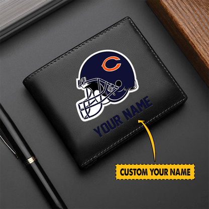 LIMITED EDITION - NEW CUSTOMIZED NFL26 CH BEARS LEATHER WALLET