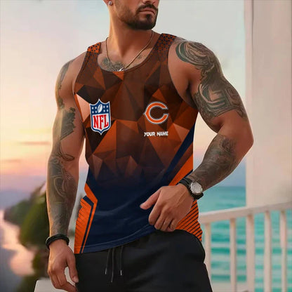 LIMITED EDITION - NEW CUSTOMIZED NFL26 CH BEARS UNISEX TANK TOP