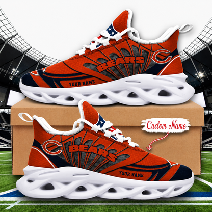 LIMITED EDITION - NEW CUSTOMIZED NFL26 CCB CHICAGO BEARS UNISEX CLUNKY SNEAKERS
