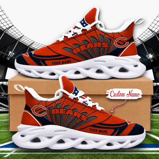 LIMITED EDITION - NEW CUSTOMIZED NFL26 CCB CHICAGO BEARS UNISEX CLUNKY SNEAKERS
