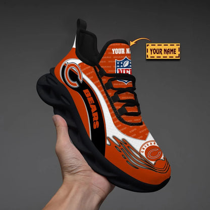 LIMITED EDITION - NEW CUSTOMIZED NFL26 CCB CHICAGO BEARS UNISEX MAX SOUL SHOES