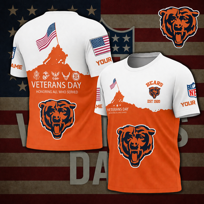 LIMITED EDITION - NEW CUSTOMIZED NFL26 CH BEARS UNISEX T-SHIRT, SWEATSHIRT, HOODIE & ZIP HOODIE