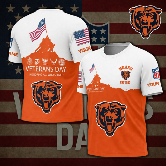 LIMITED EDITION - NEW CUSTOMIZED NFL26 CH BEARS UNISEX T-SHIRT, SWEATSHIRT, HOODIE & ZIP HOODIE