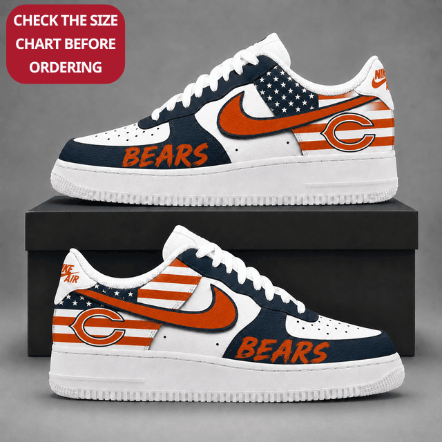 [SPECIAL OFFER] NEW CUSTOMIZED NFL26 CCB CHICAGO BEARS AF1 SHOES