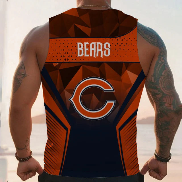LIMITED EDITION - NEW CUSTOMIZED NFL26 CH BEARS UNISEX TANK TOP