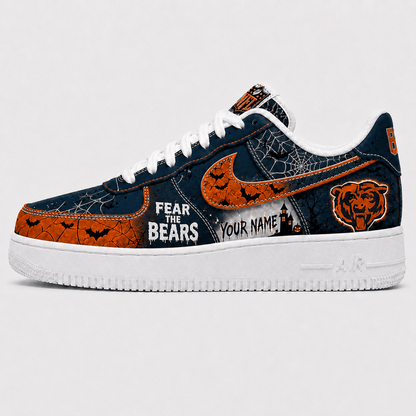 [SPECIAL OFFER] NEW CUSTOMIZED NFL26 CCB CHICAGO BEARS HALLOWEEN AF1 SHOES