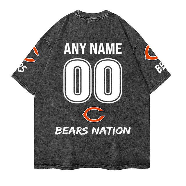 [SPECIAL OFFER] NEW CUSTOMIZED NFL26 CCB CHICAGO BEARS MULTICOLOR WASHED TEE