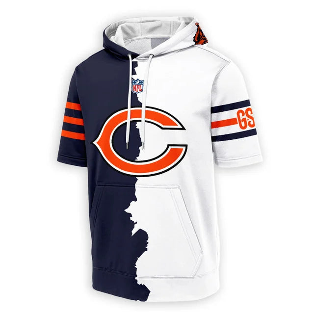 LIMITED EDITION - NEW CUSTOMIZED NFL26 CCB CHICAGO BEARS SHORT SLEEVE HOODIE T-SHIRT